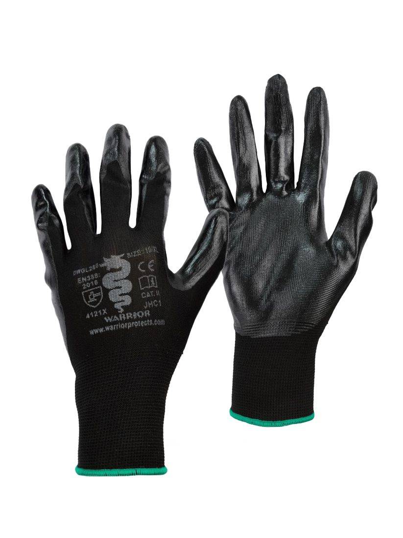 warrior nitrile gloves