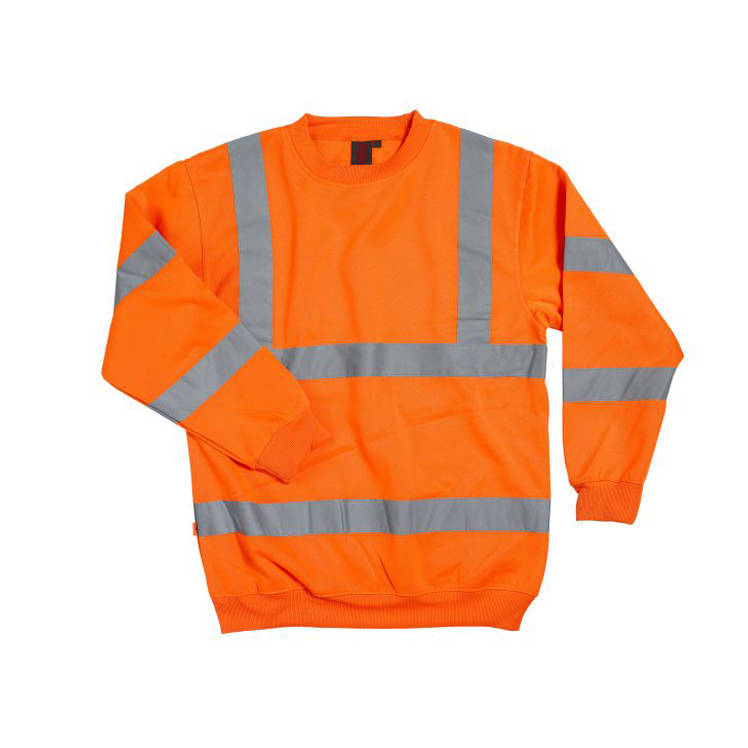 Orange hi cheap vis sweatshirt